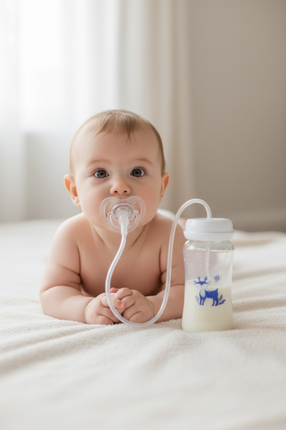 Practico Tetero Manos Libres para Bebes -3 en 1