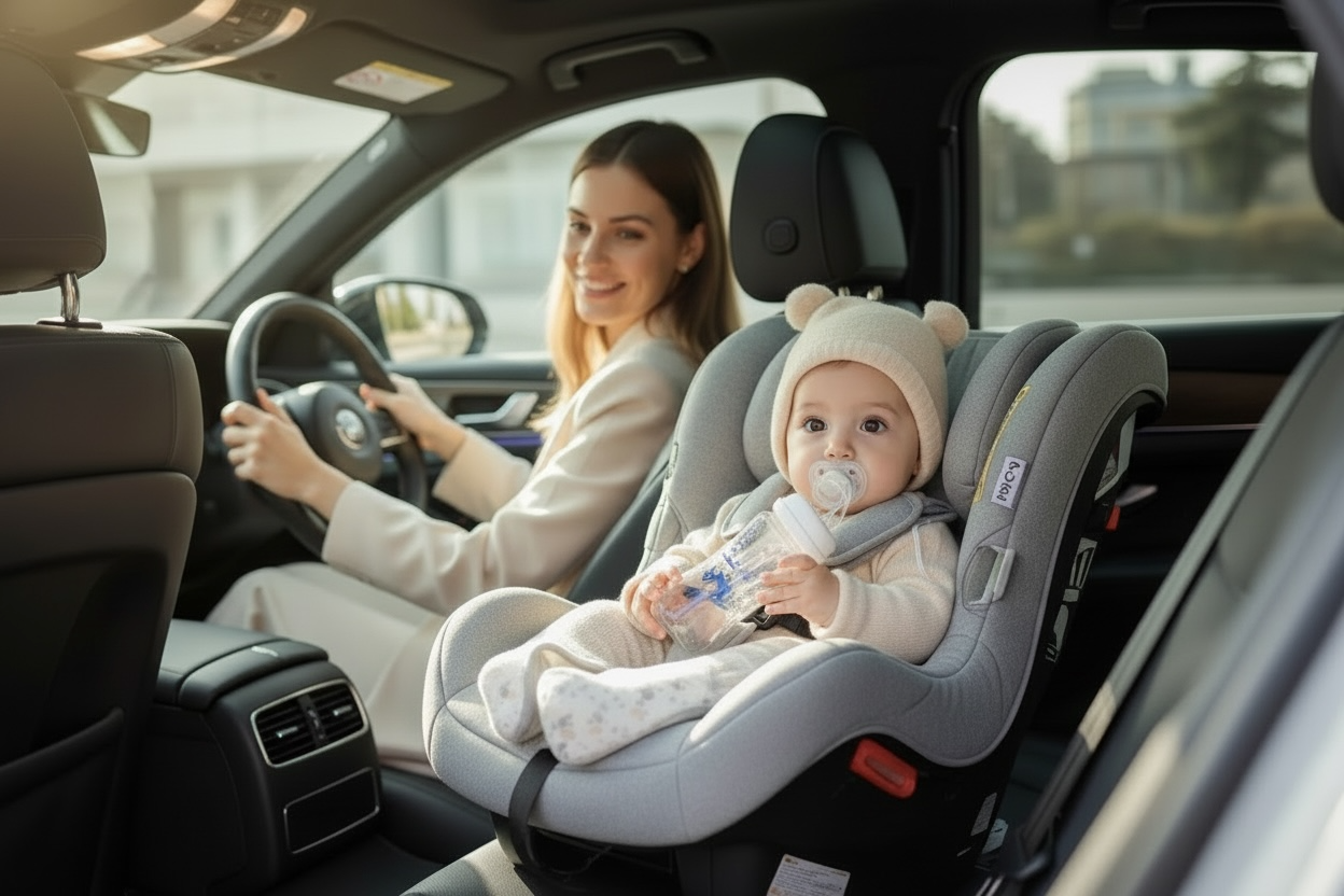 Practico Tetero Manos Libres para Bebes -3 en 1