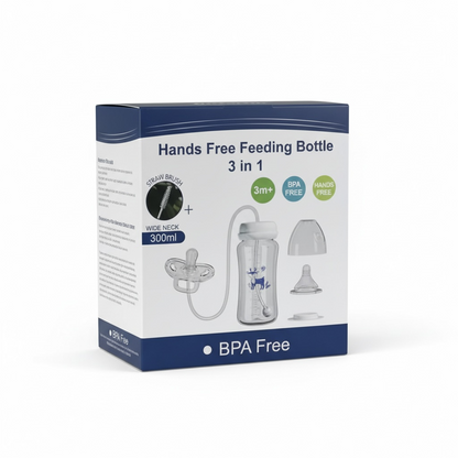 Practico Tetero Manos Libres para Bebes -3 en 1