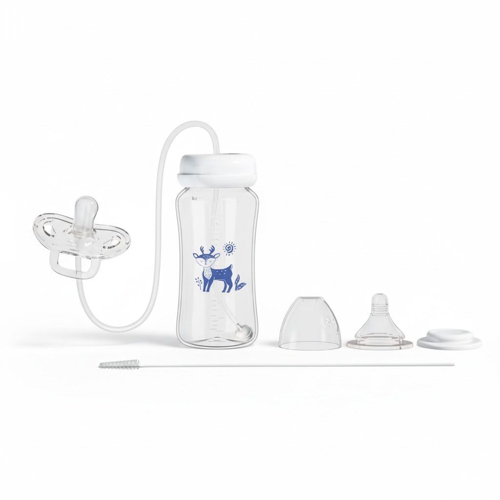 Practico Tetero Manos Libres para Bebes -3 en 1
